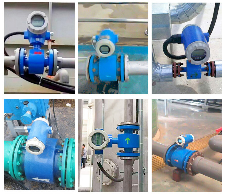 氫氧化鈉溶液流量計現場安裝使用圖